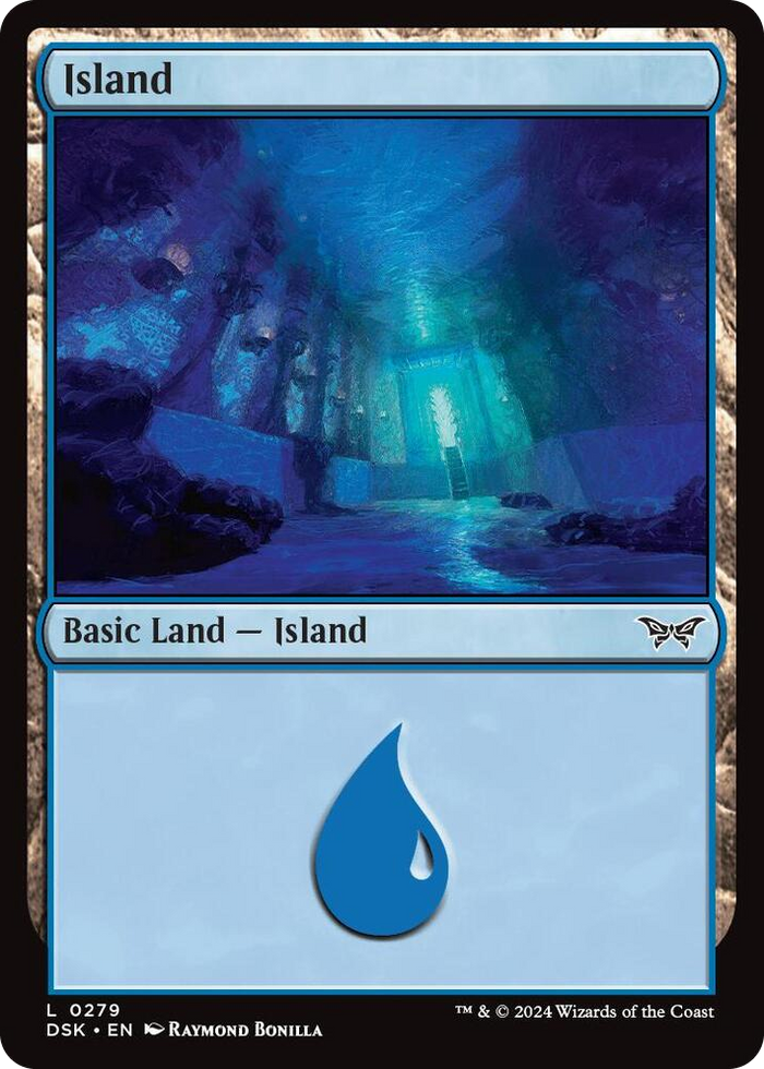 Island (0279) #279 L - Duskmourn: House of Horror Pokemon card