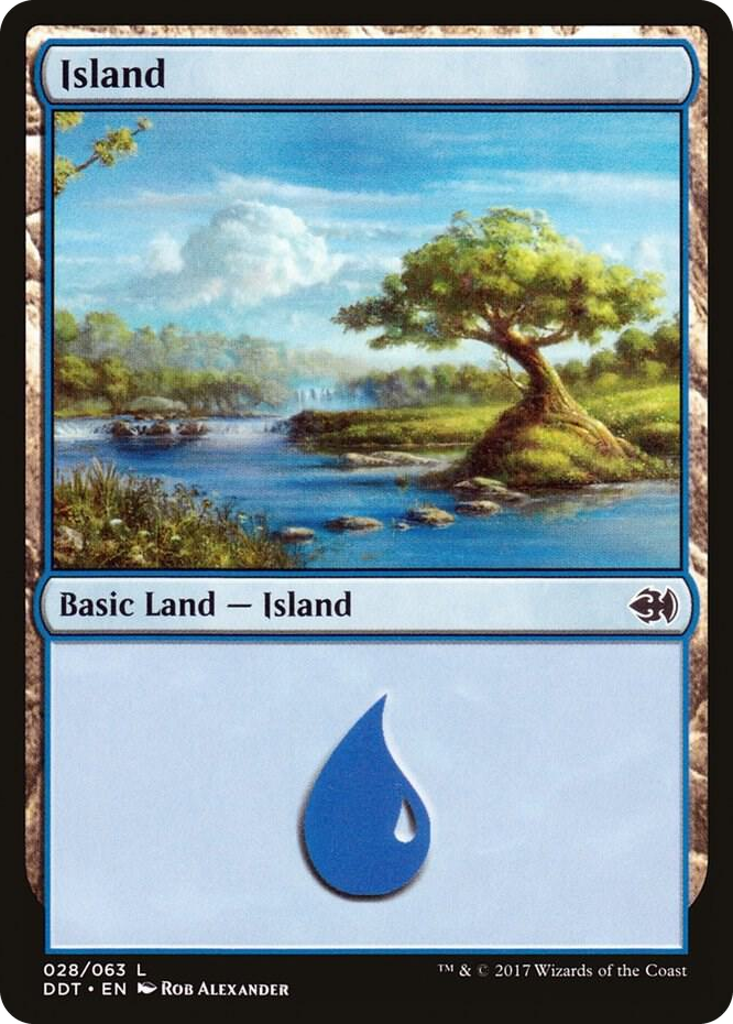 0028 Island (028) L Duel Decks: Merfolk vs. Goblins