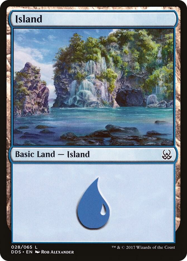 0028 Island (028) L Duel Decks: Mind vs. Might