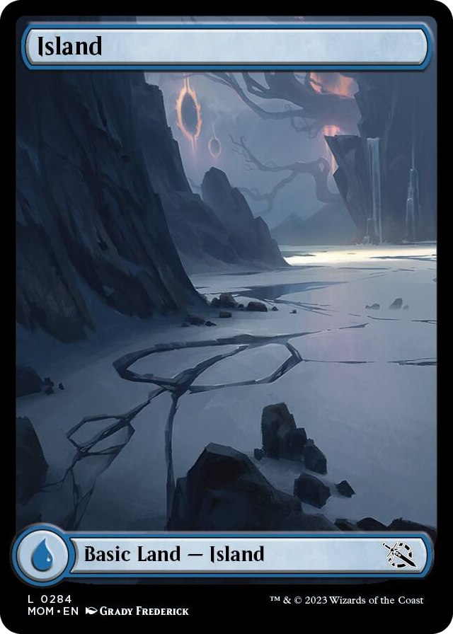Island (0284) #284 L - March of the Machine Pokemon card
