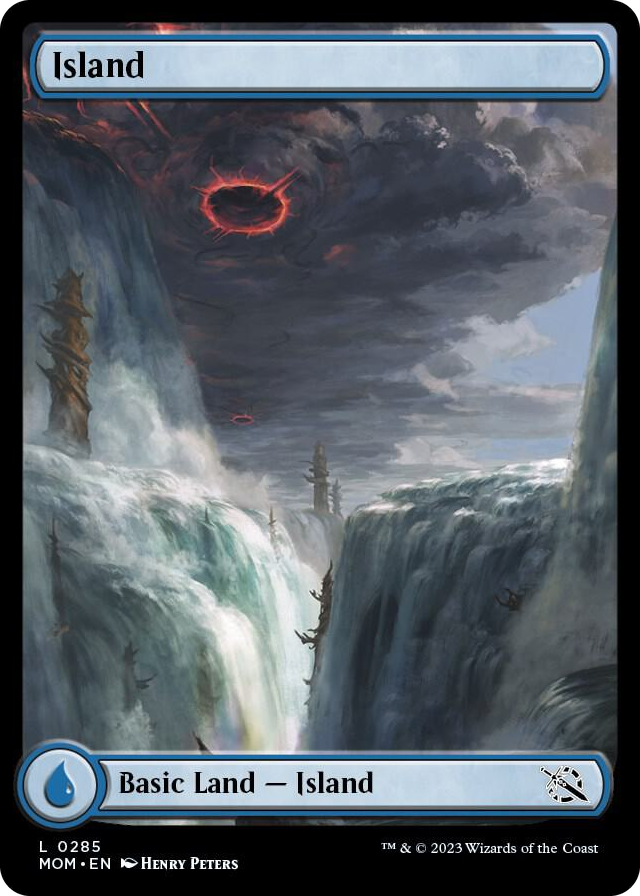 Island (0285) #285 L - March of the Machine Pokemon card