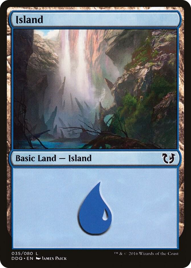 Island (035) #35 L - Duel Decks: Blessed vs. Cursed Pokemon card