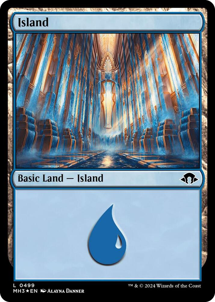 0499 Island (0499) (Ripple Foil) L Modern Horizons 3