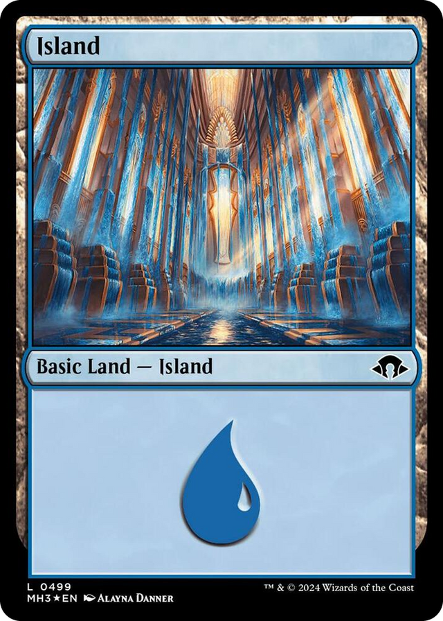 0499 Island (0499) (Ripple Foil) L Modern Horizons 3