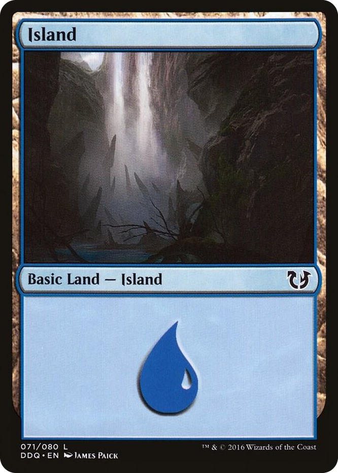 Island (071) #71 L - Duel Decks: Blessed vs. Cursed Pokemon card