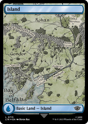 0715 Island (0715) (Surge Foil) L Universes Beyond: The Lord of the Rings: Tales of Middle-earth