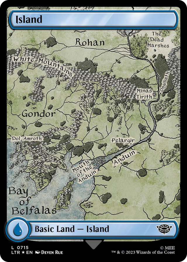 0715 Island (0715) (Surge Foil) L Universes Beyond: The Lord of the Rings: Tales of Middle-earth