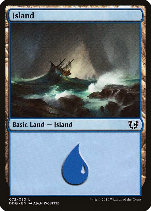 0072 Island (072) L Duel Decks: Blessed vs. Cursed
