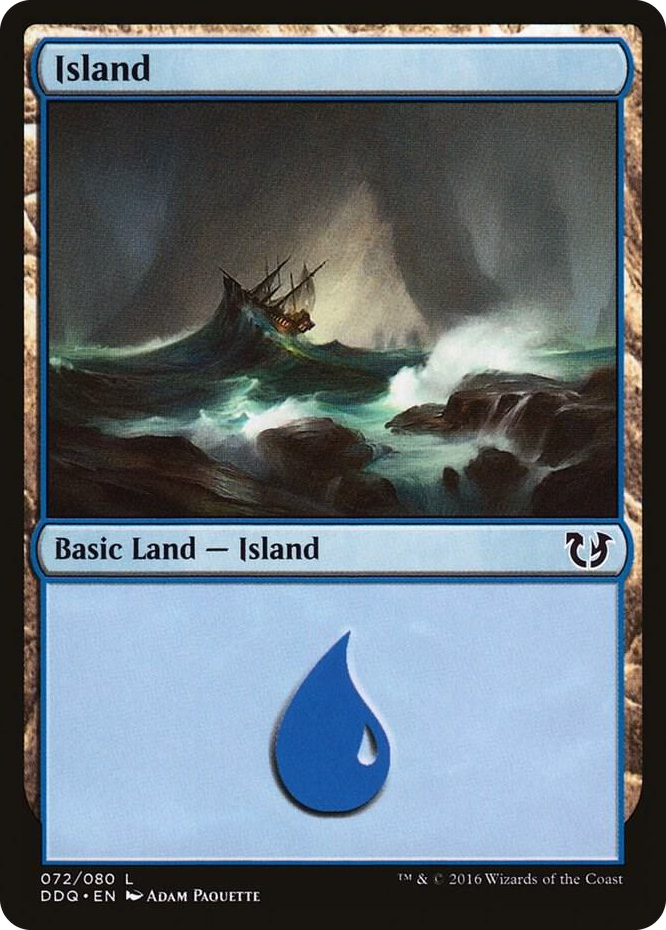 Island (072) #72 L - Duel Decks: Blessed vs. Cursed Pokemon card