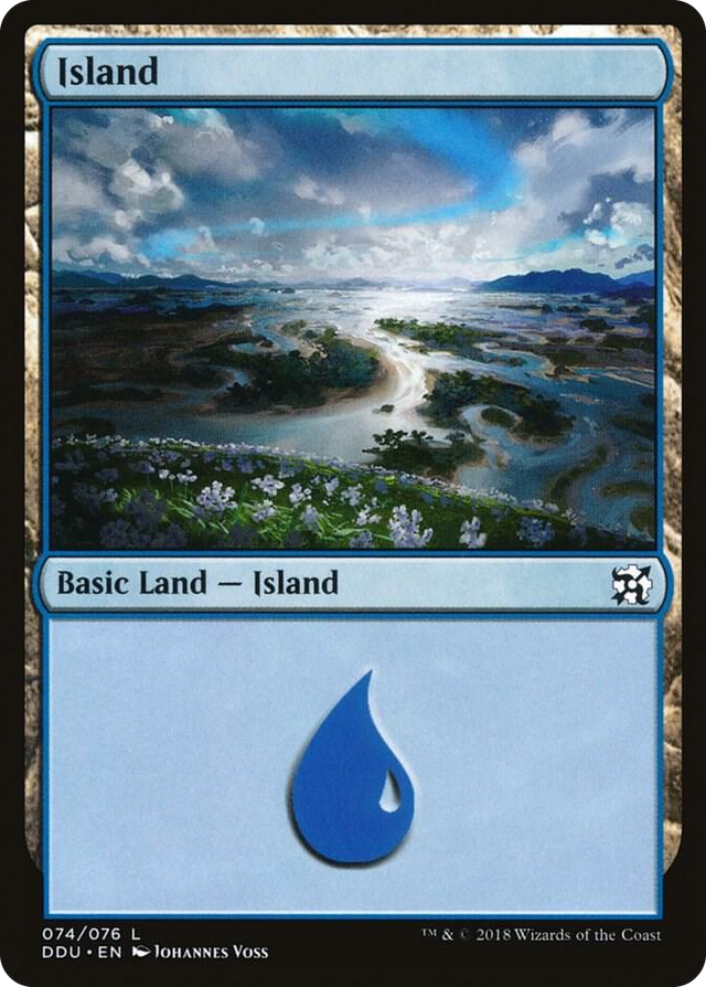 0074 Island (074) L Duel Decks: Elves vs. Inventors