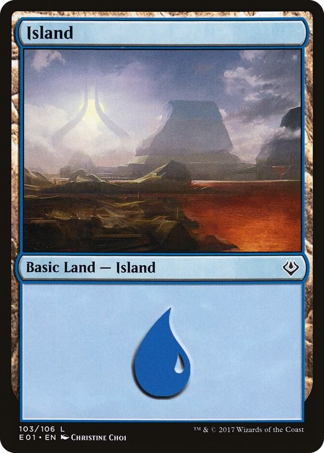 Island (103) #103 L - Archenemy: Nicol Bolas Pokemon card