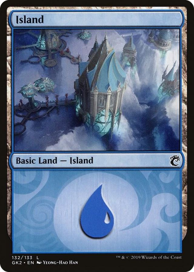0132 Island (132) L Ravnica Allegiance: Guild Kits