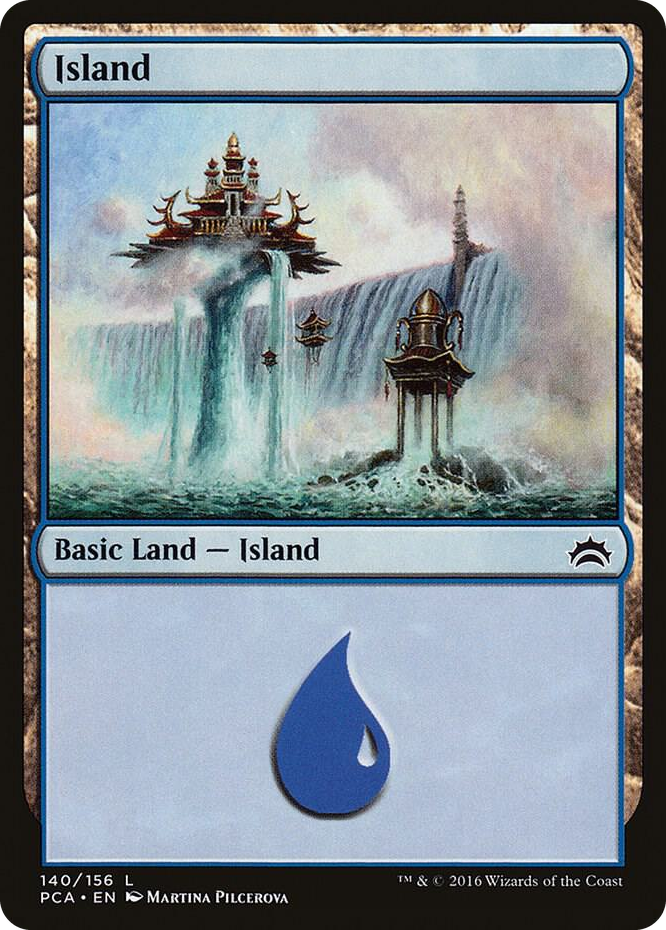 Island (140) #140 L - Planechase Anthology Pokemon card