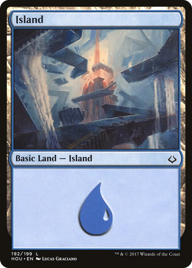 Island (192) #192 L - Hour of Devastation Pokemon card
