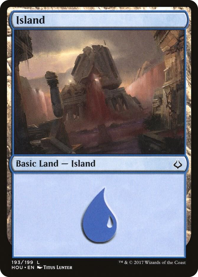 Island (193) #193 L - Hour of Devastation Pokemon card
