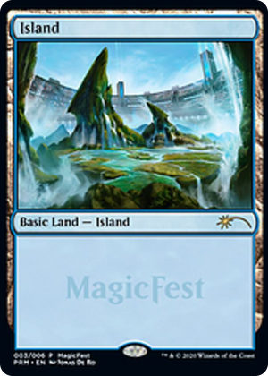 0003 Island (2020) L MagicFest Cards