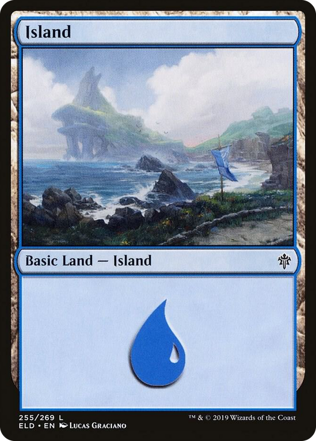 0255 Island (255) L Throne of Eldraine