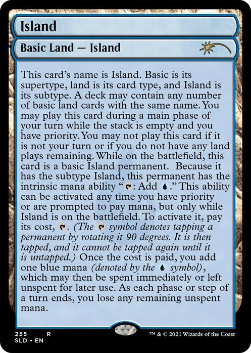 0255 Island (255) (Full-Text Lands) R Secret Lair Drop Series