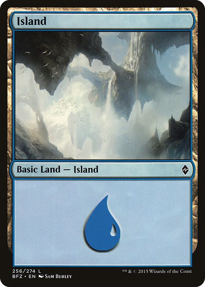 Island (256) #256 L - Battle for Zendikar Pokemon card