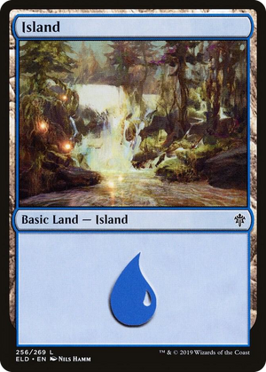 0256 Island (256) L Throne of Eldraine