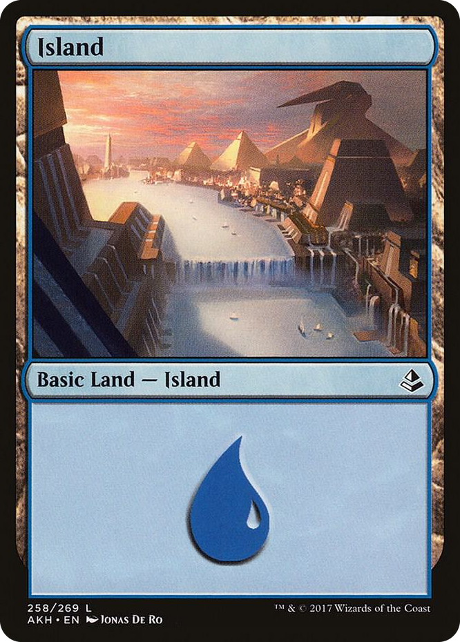 Island (258) #258 L - Amonkhet Pokemon card