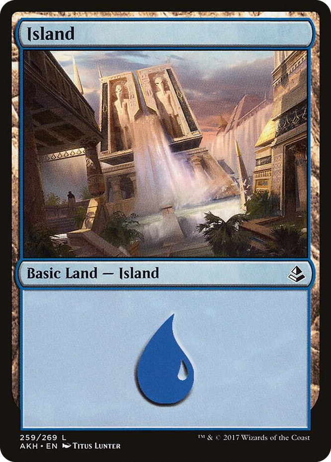 Island (259) #259 L - Amonkhet Pokemon card