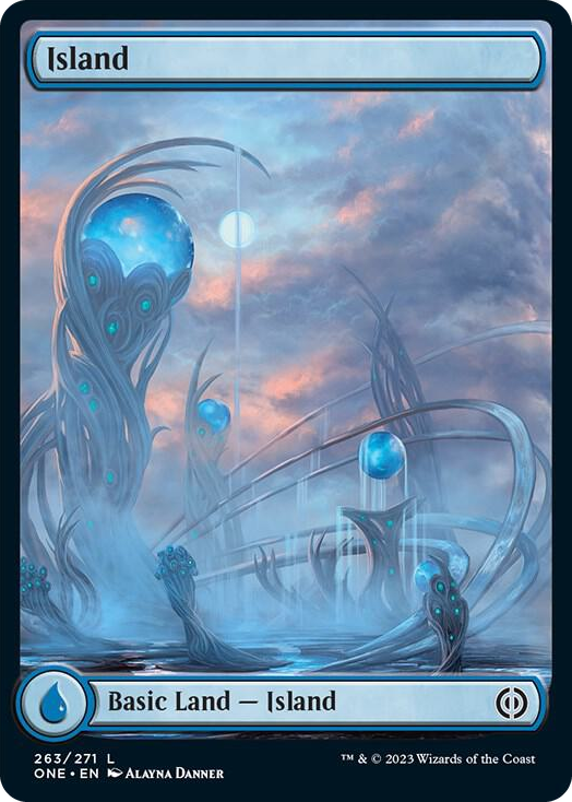 Island (263) - Full Art #263 L - Phyrexia: All Will Be One Pokemon card