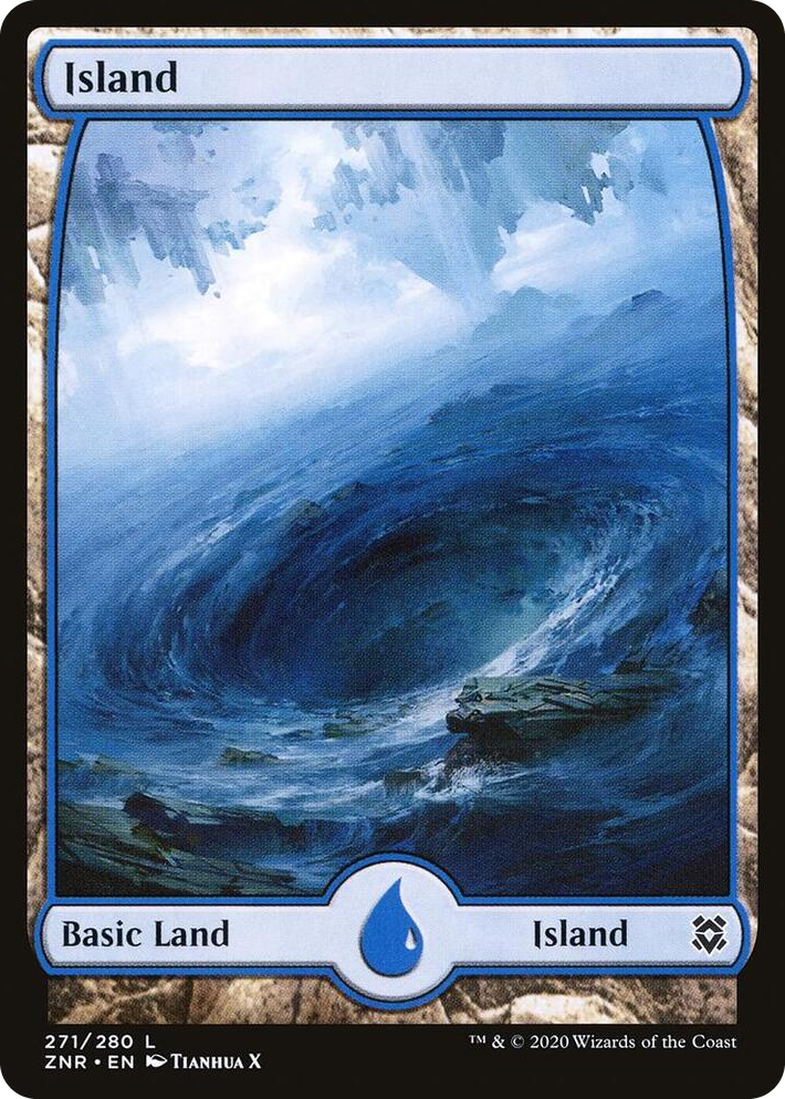 0271 Island (271) - Full Art L Zendikar Rising