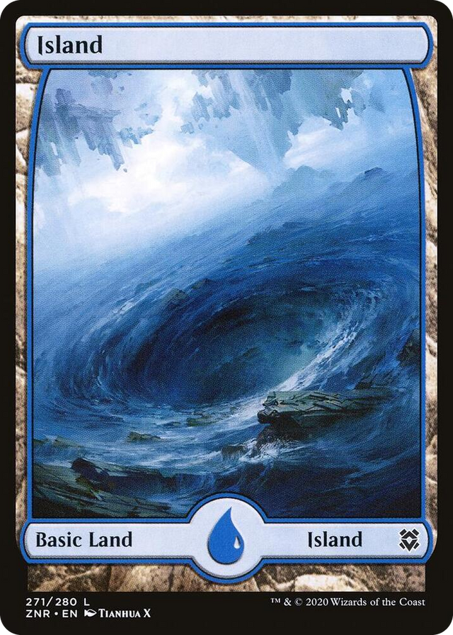 0271 Island (271) - Full Art L Zendikar Rising