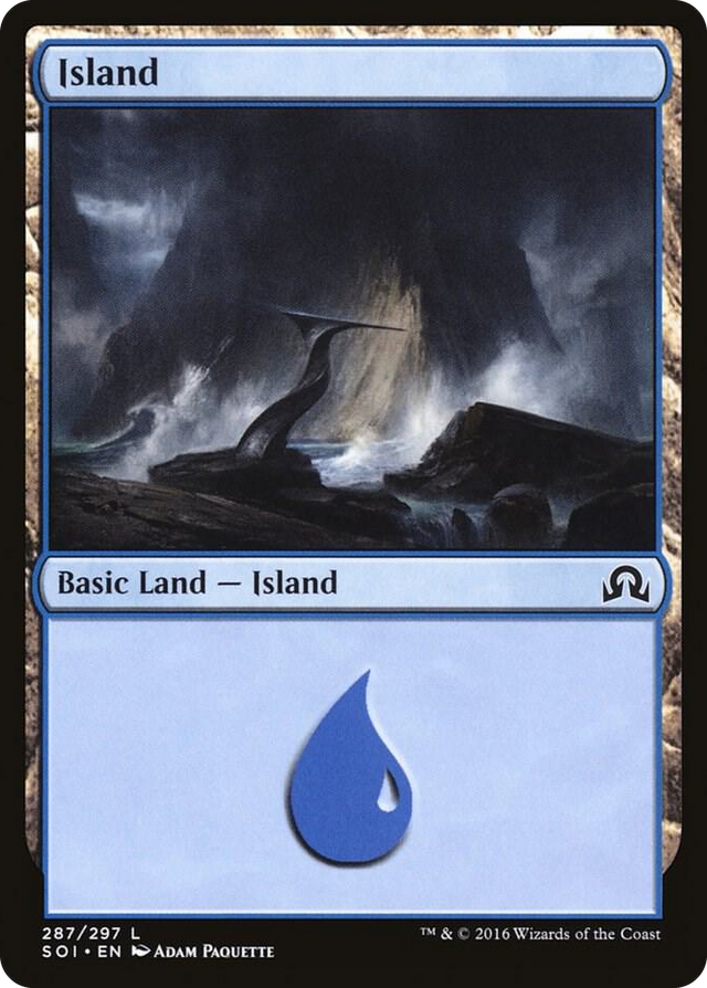 0287 Island (287) L Shadows over Innistrad