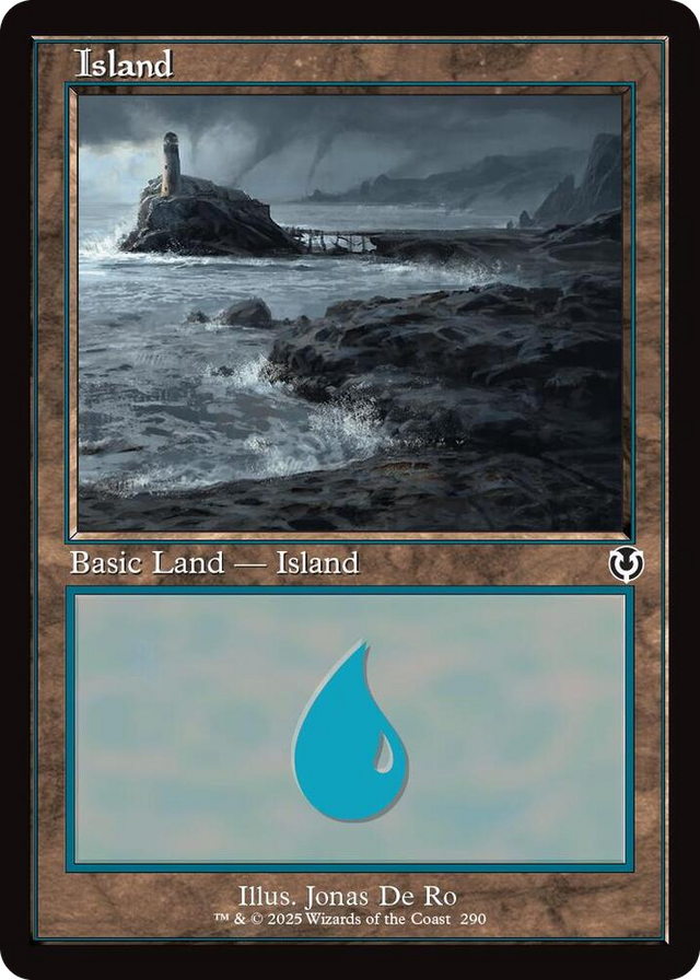 0290 Island (290) (Retro Frame) L Innistrad Remastered