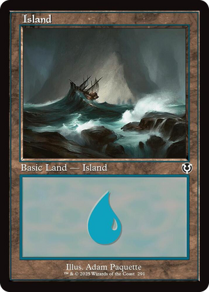0291 Island (291) (Retro Frame) L Innistrad Remastered