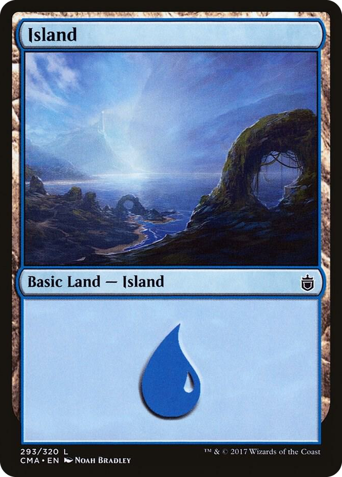 Island (293) #293 L - Commander Anthology Pokemon card