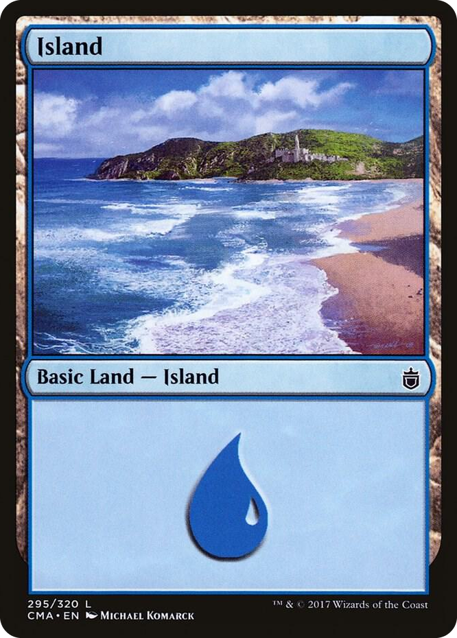 Island (295) #295 L - Commander Anthology Pokemon card