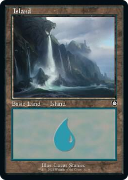 0032 Island (32) (Retro Frame) L Commander: The Brothers' War