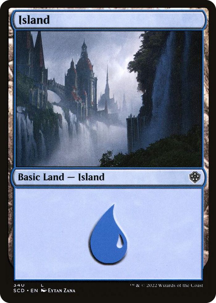 Island (340) #340 L - Starter Commander Decks Pokemon card