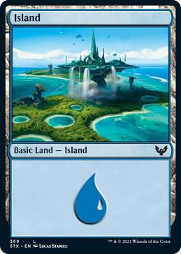 0369 Island (369) L Strixhaven: School of Mages
