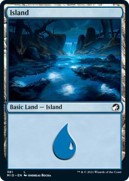 0381 Island (381) L Innistrad: Midnight Hunt