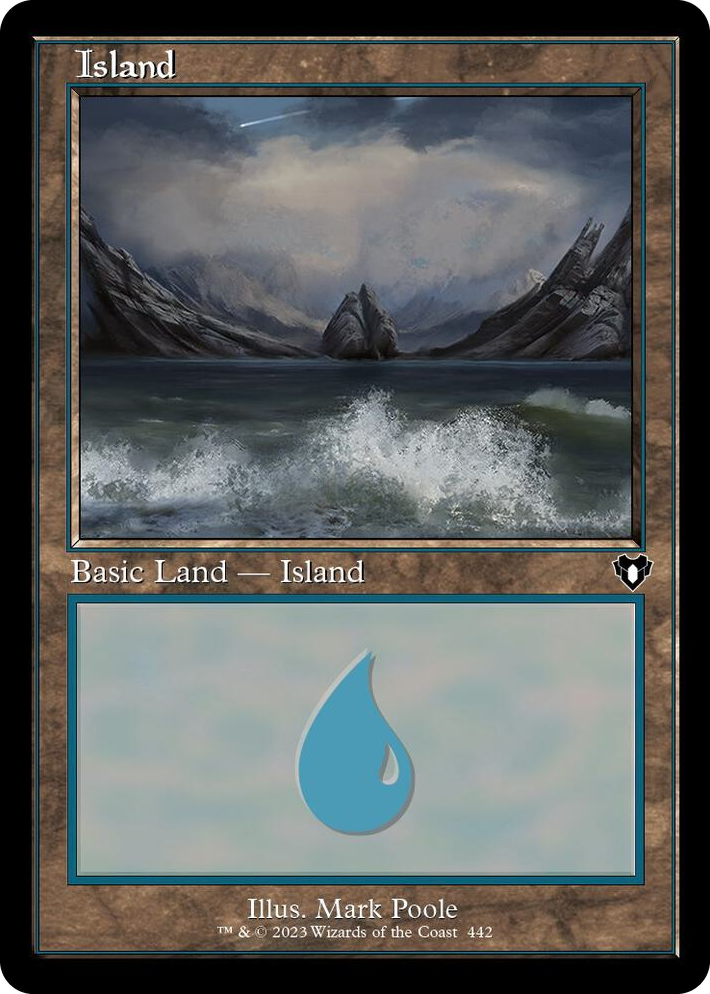 0442 Island (442) (Retro Frame) L Commander Masters