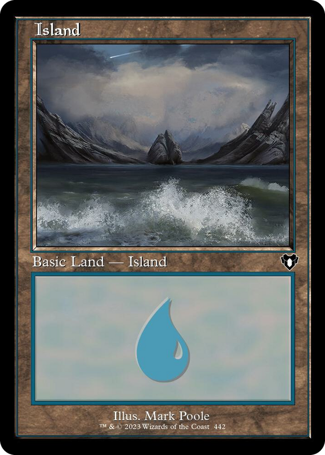 0442 Island (442) (Retro Frame) L Commander Masters