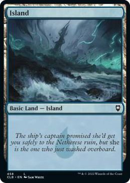 Island (458) #458 L - Commander Legends: Battle for Baldur's Gate Pokemon card