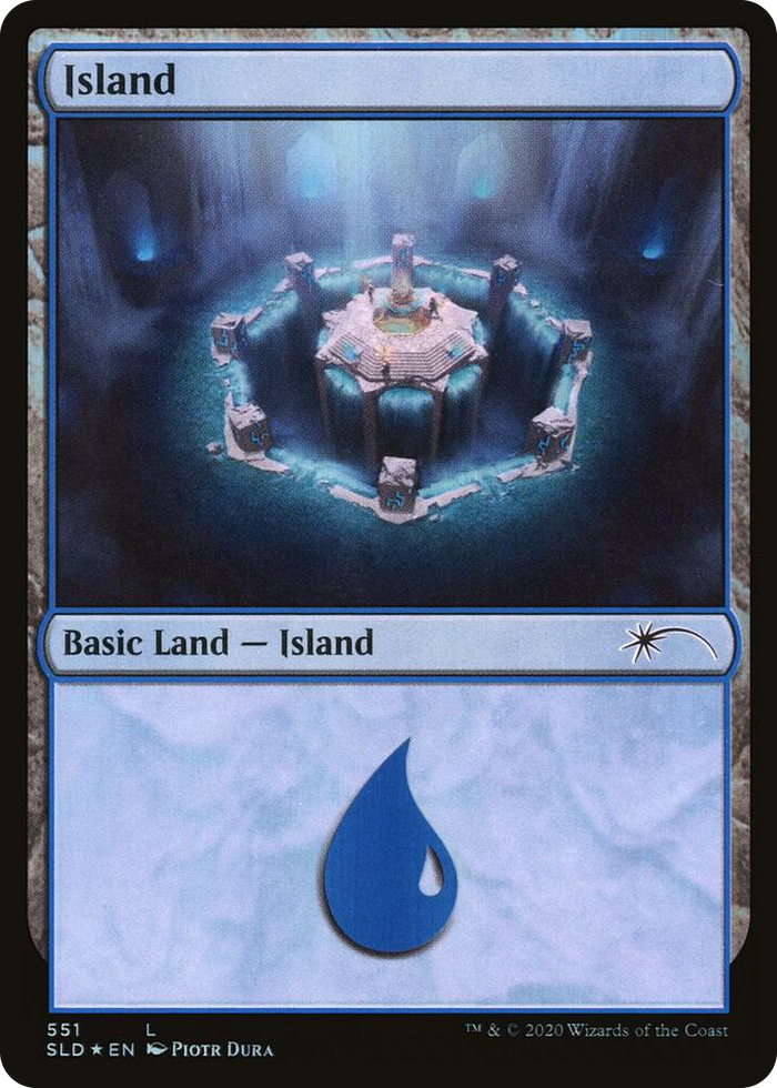 Island (551) #551 L - Secret Lair Drop Series Pokemon card