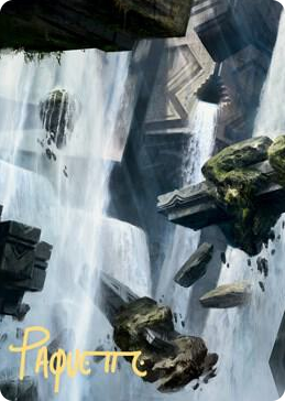 0010 Island Art Card (10/81) (Gold-Stamped Signature) S Art Series: Zendikar Rising