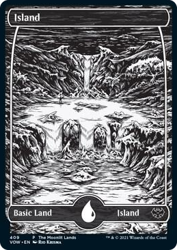 0409 Island (Moonlit Land) (Foil Etched) L WPN & Gateway Promos