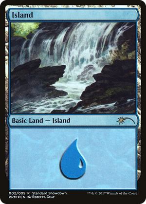 0002 Island (Rebecca Guay) P Standard Showdown Promos