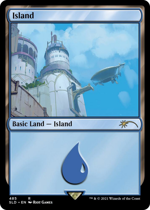 0485 Island (Secret Lair x Arcane: Lands) R Secret Lair Drop Series