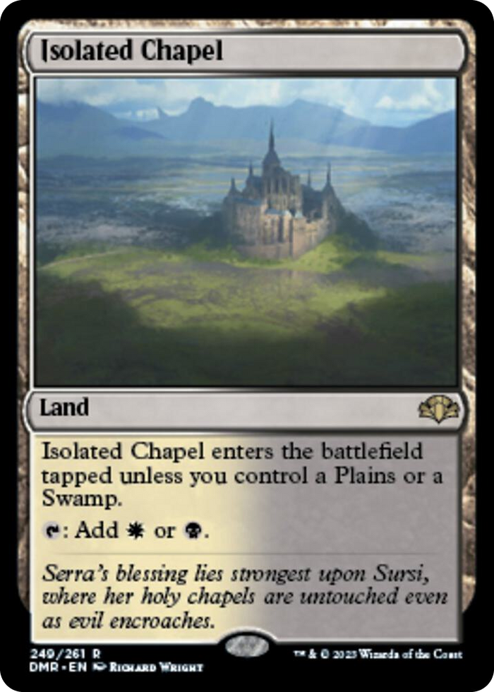 Isolated Chapel #249 R - Dominaria Remastered Pokemon card