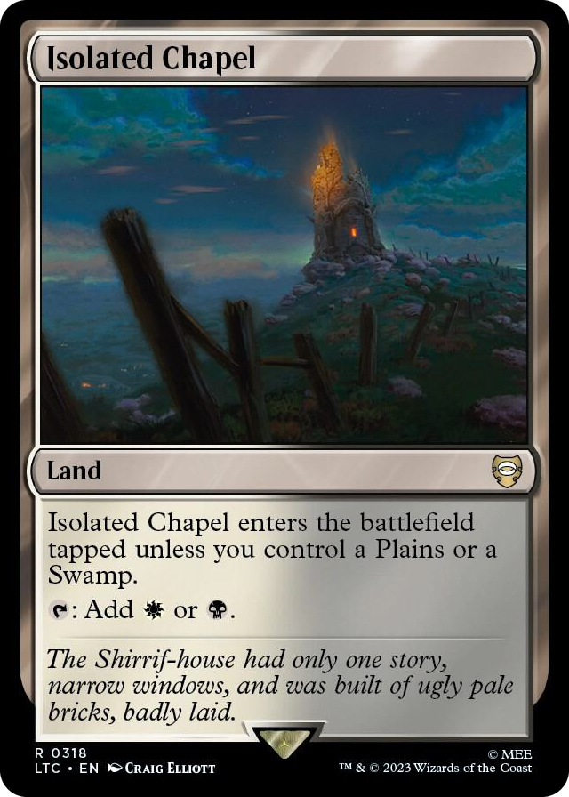 Isolated Chapel #318 R - Commander: The Lord of the Rings: Tales of Middle-earth Pokemon card