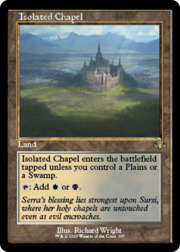 Isolated Chapel (Retro Frame) #397 R - Dominaria Remastered Pokemon card
