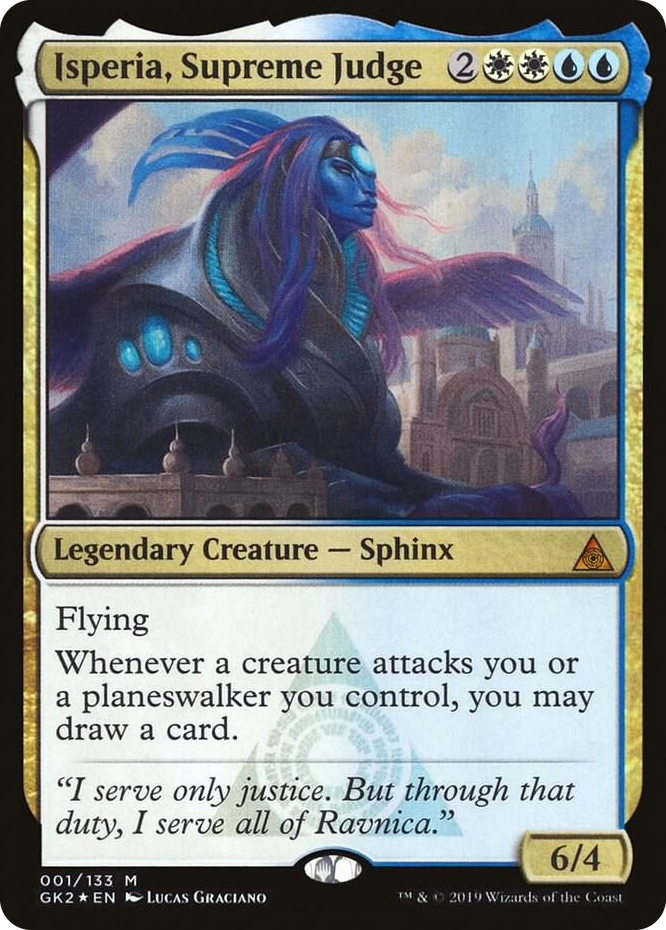 0001 Isperia, Supreme Judge M Ravnica Allegiance: Guild Kits